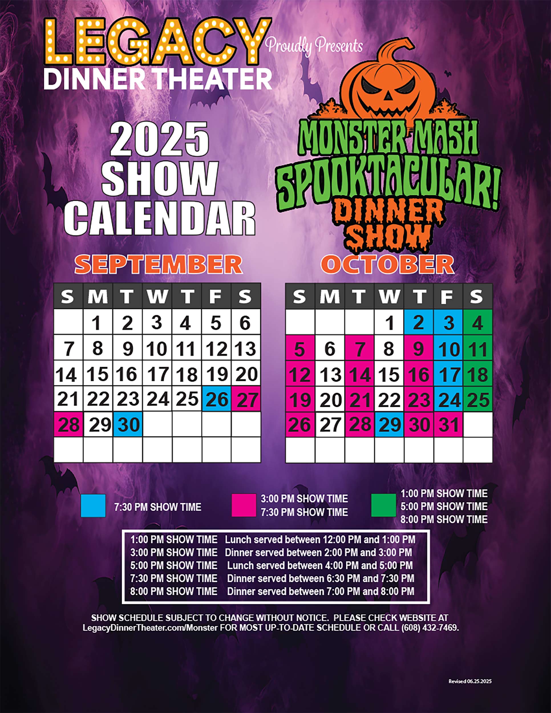 Monster Mash Spooktacular 2025 Wisconsin Dells Halloween Show Schedule