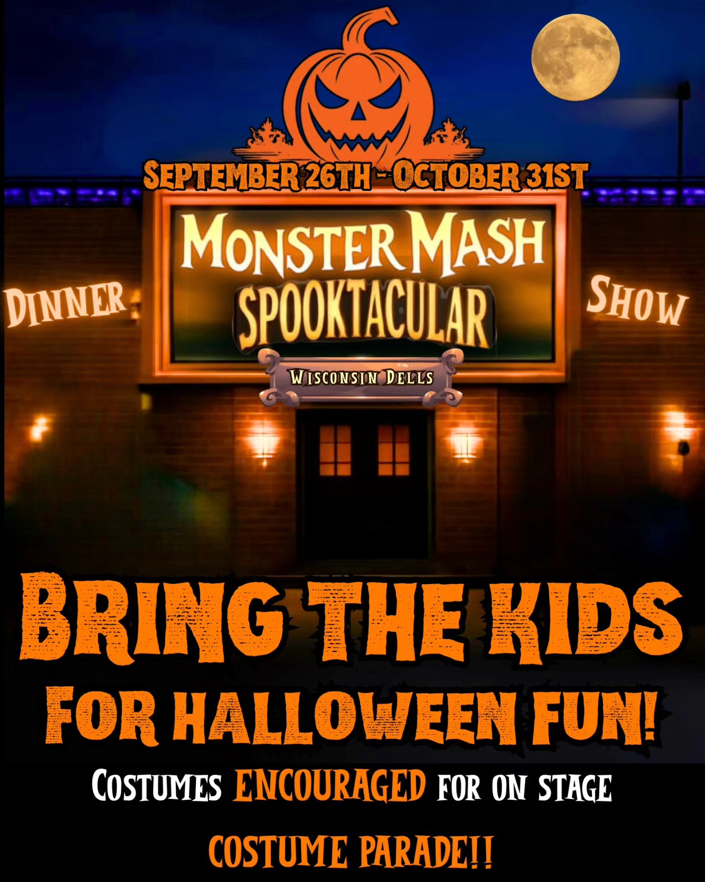 Halloween Dinner Show in Wisconsin Dells