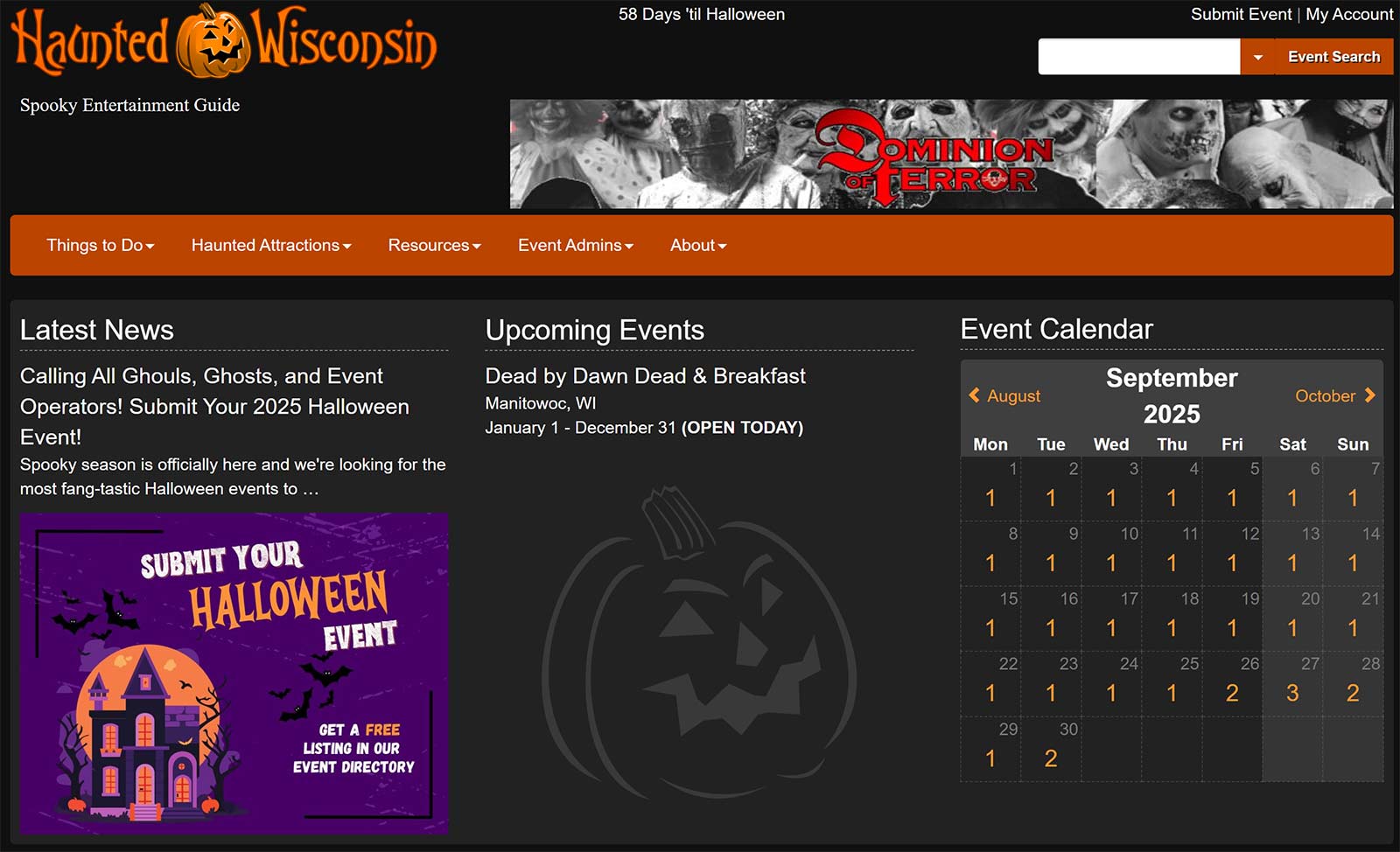 Halloween events and attractions guide